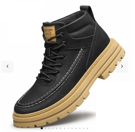 Lossacc Ank Light Bota Aumenta Altura 7 cm - Preta