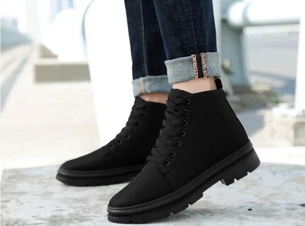 Botas Lossac Casual Light Aumenta Altura 10 cm - Preta