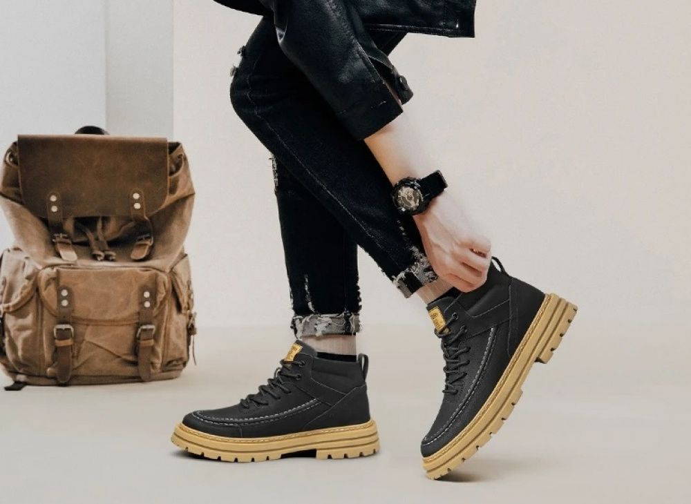 Lossacc Ank Light Bota Aumenta Altura 7 cm - Preta